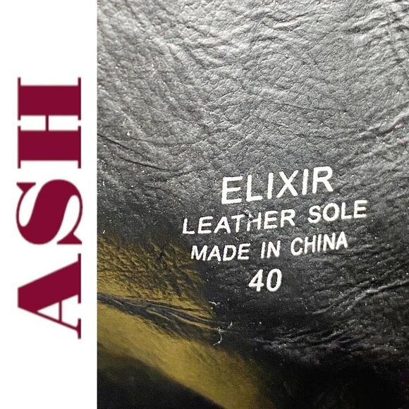 ASH Elixir Burgundy Velour Chunky Heel Bootie Gold Stars & Moons, Size 40 - Picture 11 of 14